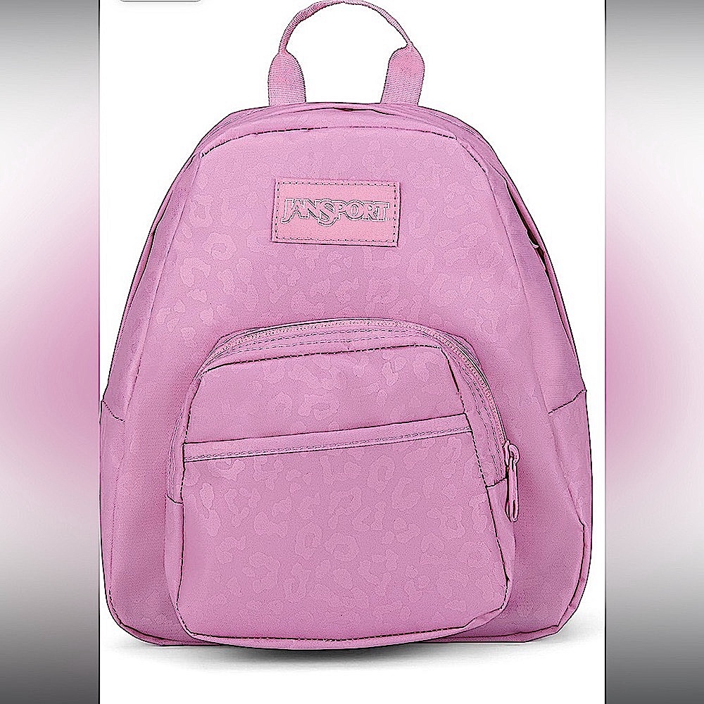 JanSport🌸🐆Half Pint Fx Leopard Emboss